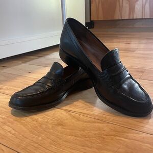Madewell black leather penny loafers size 7